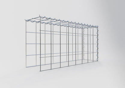 Extra gabion typ 4 80 cm x 40 cm x 20 cm (L x H x D), maskstorlek 10 cm x 10 cm, spiral