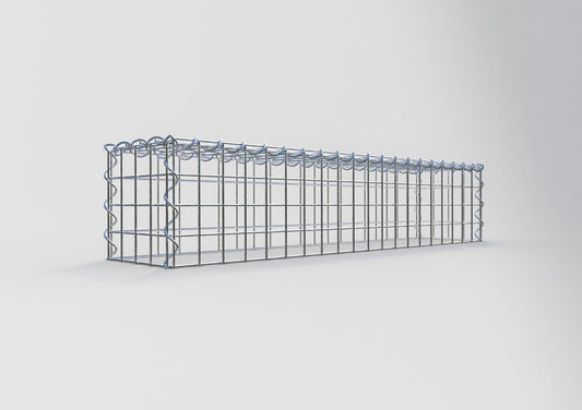 Gavión adulto tipo 3 100 cm x 20 cm x 20 cm (largo x alto x profundidad), tamaño de malla 5 cm x 5 cm, espiral