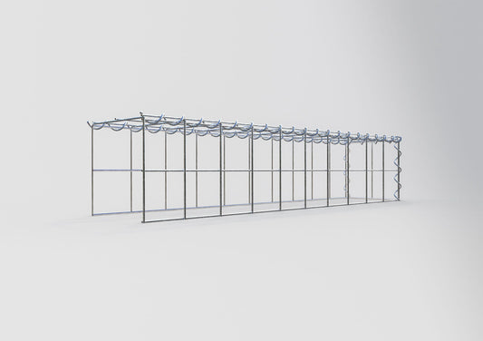 Gavión adulto tipo 4 100 cm x 20 cm x 20 cm (largo x alto x profundidad), tamaño de malla 10 cm x 10 cm, espiral