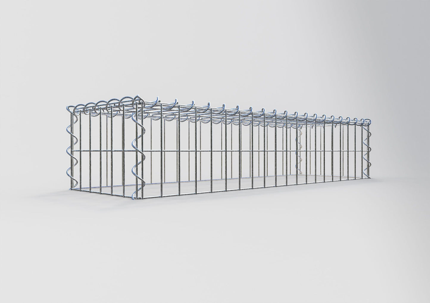 Gabbione aggiuntivo tipo 3 100 cm x 20 cm x 30 cm (L x A x P), maglia 5 cm x 10 cm, spirale