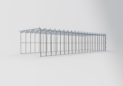 Add-on schanskorf type 4 100 cm x 20 cm x 30 cm (L x H x D), maaswijdte 5 cm x 10 cm, spiraalvormig