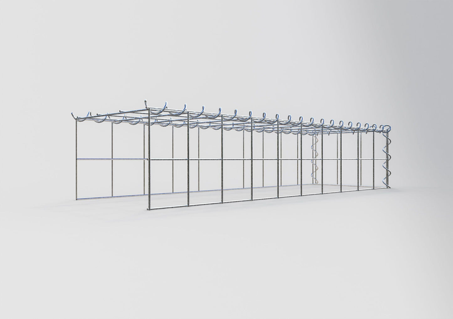 Gavión complementario tipo 4 100 cm x 20 cm x 30 cm (L x A x P), malla 10 cm x 10 cm, espiral