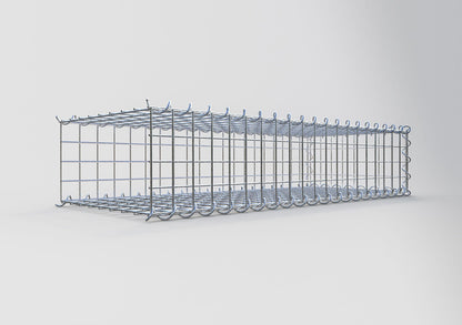 Gabion rapporté type 2 100 cm x 20 cm x 40 cm (L x H x P), mailles 5 cm x 5 cm, spirale