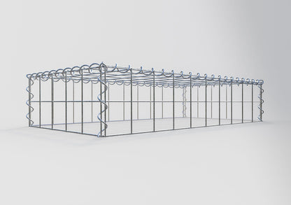 Gabião Tipo 3 100 cm x 20 cm x 50 cm (C x A x P), malhagem 10 cm x 10 cm, espiral