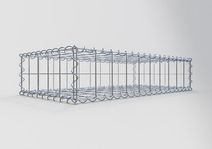 Gabion 100 cm x 20 cm x 50 cm (L x H x P), mailles 10 cm x 10 cm, spirale