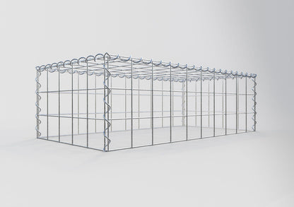 Gabião Tipo 3 100 cm x 30 cm x 50 cm (C x A x P), malhagem 10 cm x 10 cm, espiral