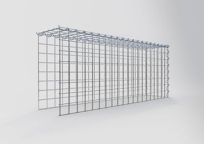 Opvokset gabion type 4 100 cm x 40 cm x 20 cm (L x H x D), maskestørrelse 5 cm x 5 cm, spiral