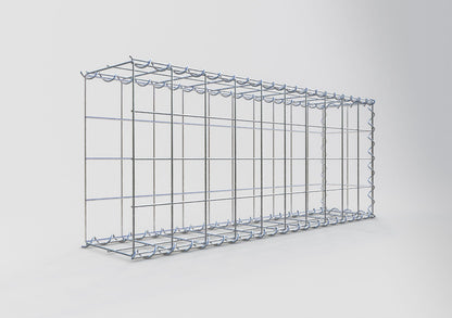 Opvokset gabion type 2 100 cm x 40 cm x 20 cm (L x H x D), maskestørrelse 10 cm x 10 cm, spiral