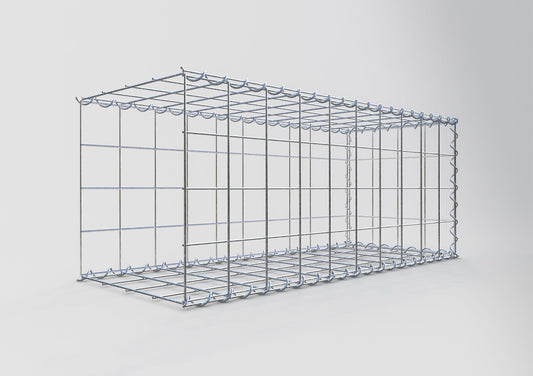 Gabião tipo 2 100 cm x 40 cm x 40 cm (C x A x P), malhagem 10 cm x 10 cm, espiral