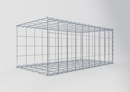 Add-on schanskorf type 2 100 cm x 40 cm x 50 cm (L x H x D), maaswijdte 10 cm x 10 cm, spiraal