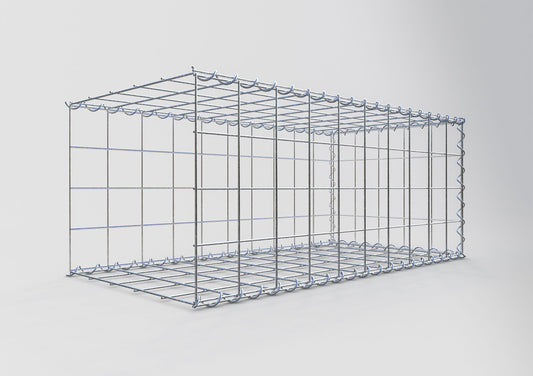 Add-on schanskorf type 2 100 cm x 40 cm x 50 cm (L x H x D), maaswijdte 10 cm x 10 cm, spiraal