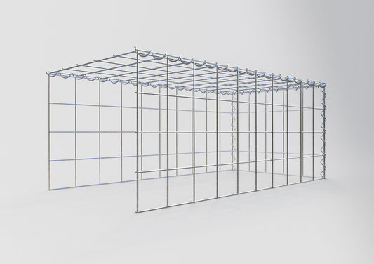 Gavión complementario tipo 4 100 cm x 40 cm x 50 cm (L x A x P), malla 10 cm x 10 cm, espiral