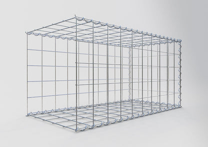 Grown-on gabion type 2 100 cm x 50 cm x 50 cm (L x H x D), mesh size 10 cm x 10 cm, spiral