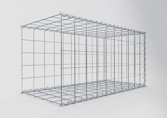 Extra gabion typ 2 100 cm x 50 cm x 50 cm (L x H x D), maskstorlek 10 cm x 10 cm, spiral