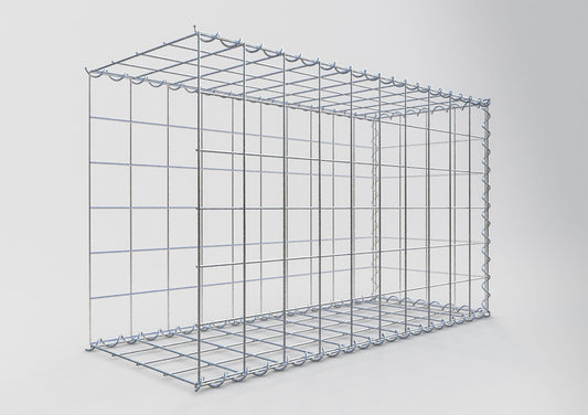 Grown-on gabion type 2 100 cm x 60 cm x 40 cm (L x H x D), mesh size 10 cm x 10 cm, spiral