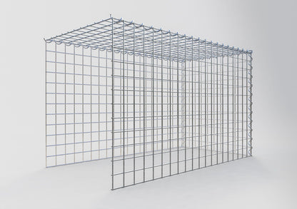 Anbaugabione Typ 4 100 cm x 60 cm x 50 cm (L x H x T), Maschenweite 5 cm x 5 cm, Spirale