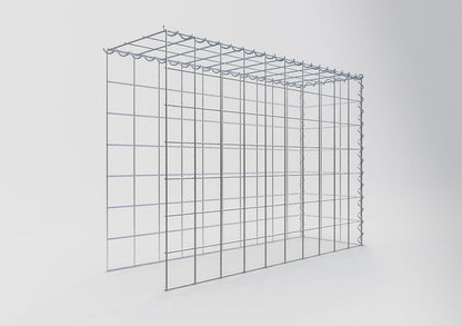 Grown-on gabion type 4 100 cm x 70 cm x 30 cm (L x H x D), mesh size 10 cm x 10 cm, spiral