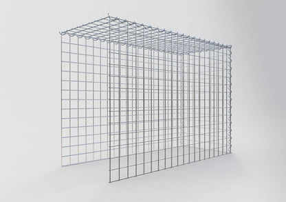 Gabbione aggiuntivo tipo 4 100 cm x 70 cm x 40 cm (L x H x P), dimensione maglia 5 cm x 5 cm, a spirale