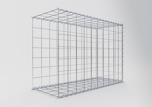 Anbaugabione Typ 2 100 cm x 70 cm x 40 cm (L x H x T), Maschenweite 10 cm x 10 cm, Spirale