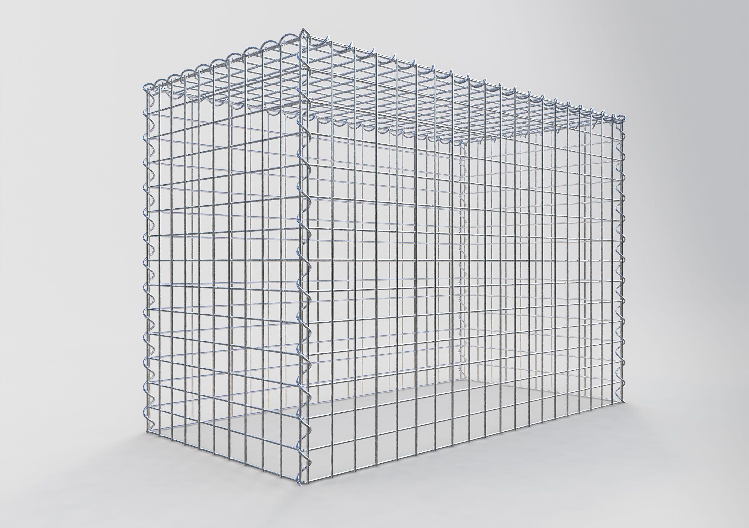 Grown-on gabion type 3 100 cm x 70 cm x 50 cm (L x H x D), mesh size 5 cm x 5 cm, spiral