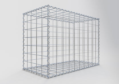 Gabião 100 cm x 70 cm x 50 cm (C x A x P), malhagem 10 cm x 10 cm, espiral