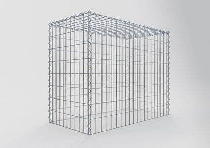 Opvokset gabion type 3 100 cm x 80 cm x 50 cm (L x H x D), maskestørrelse 5 cm x 10 cm, spiral