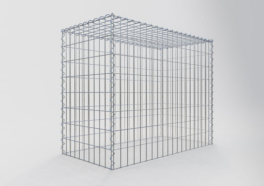 Grown-on gabion type 3 100 cm x 80 cm x 50 cm (L x H x D), mesh size 5 cm x 10 cm, spiral