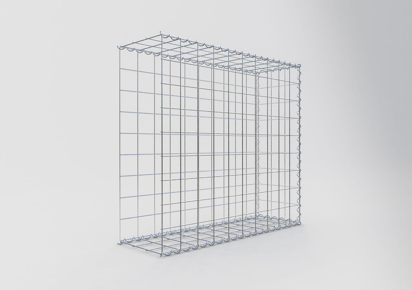 Påväxt gabion typ 2 100 cm x 90 cm x 30 cm (L x H x D), maskstorlek 10 cm x 10 cm, spiral