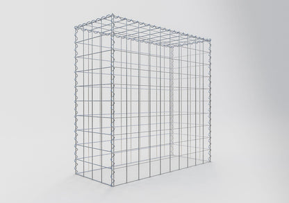 Gabião Tipo 3 100 cm x 100 cm x 40 cm (C x A x P), malhagem 10 cm x 10 cm, espiral