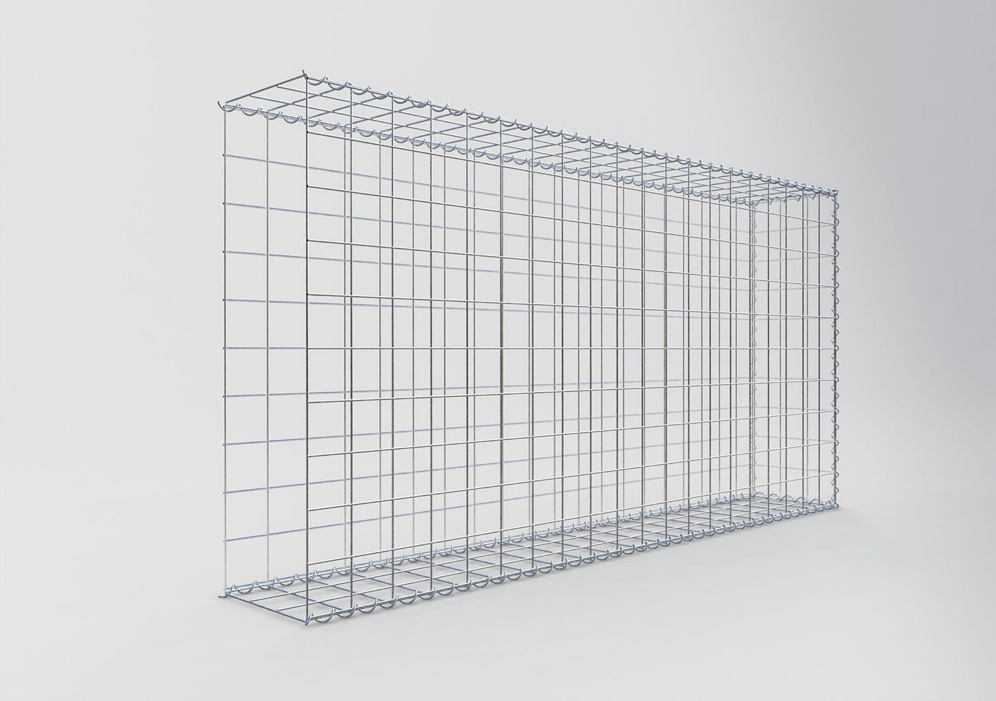 Add-on schanskorf type 2 200 cm x 100 cm x 30 cm (L x H x D), maaswijdte 10 cm x 10 cm, spiraal