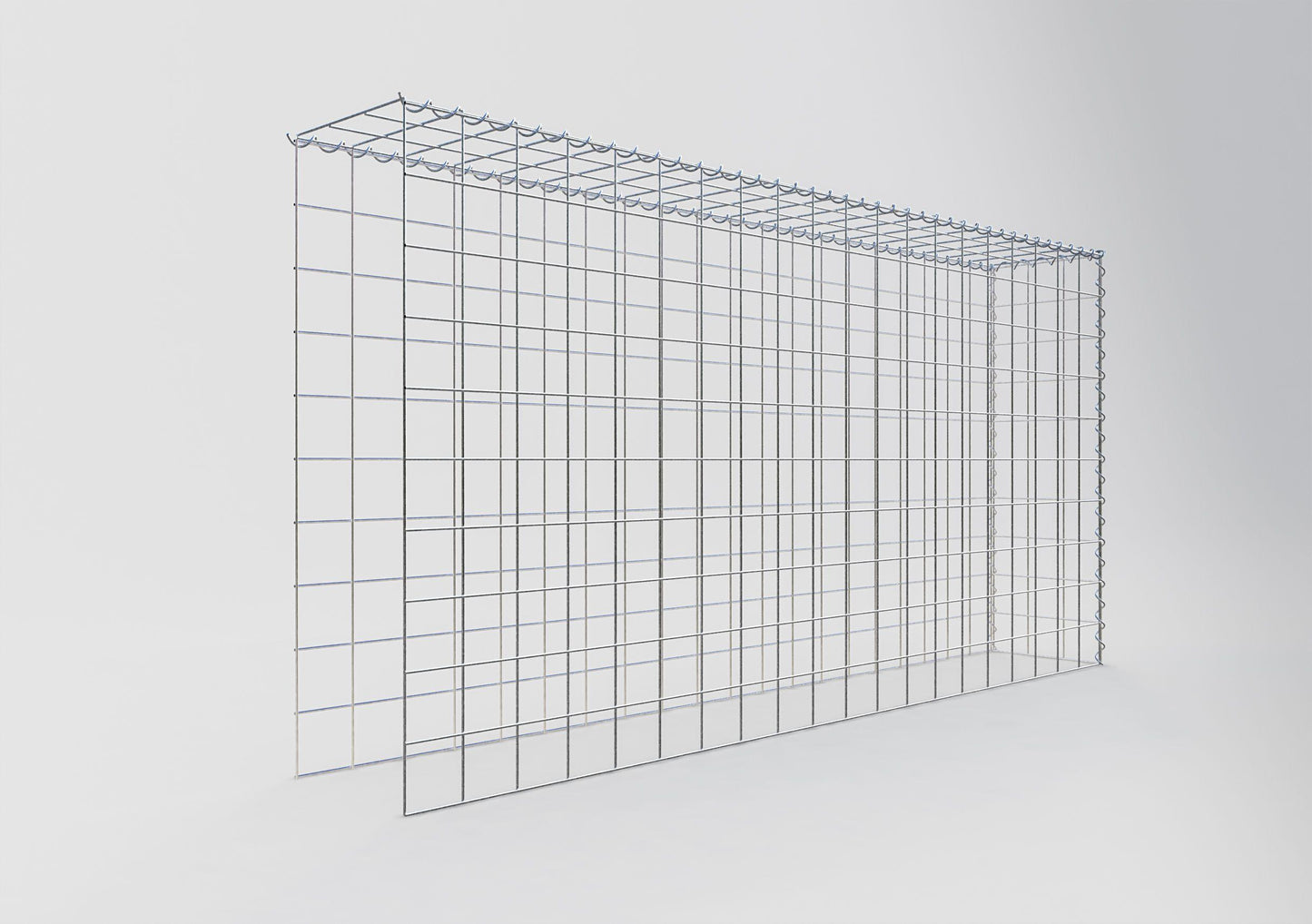 Add-on schanskorf type 4 200 cm x 100 cm x 30 cm (L x H x D), maaswijdte 10 cm x 10 cm, spiraal