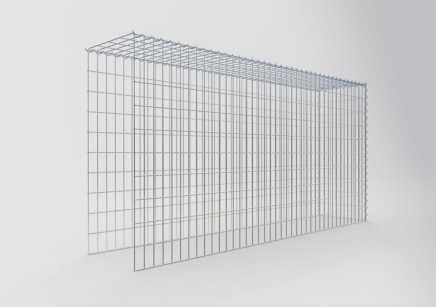 Grown-on gabion type 4 200 cm x 100 cm x 40 cm (L x H x D), mesh size 5 cm x 10 cm, spiral