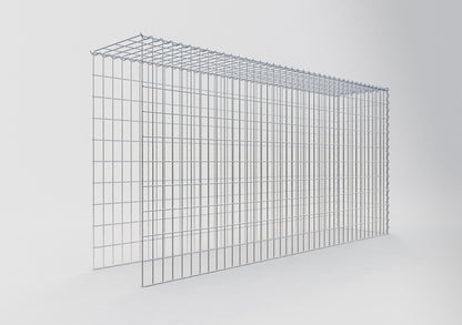 Grown-on gabion type 4 200 cm x 100 cm x 40 cm (L x H x D), mesh size 5 cm x 10 cm, spiral