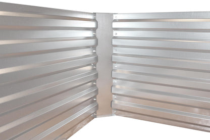 Højseng lavet af galvaniseret metalplade (184 x 60 x 90 cm)