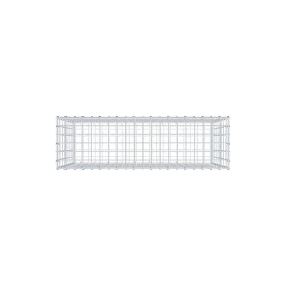 Gabion 100 cm x 80 cm x 30 cm (L x H x D), maskestørrelse 5 cm x 10 cm, C-ring