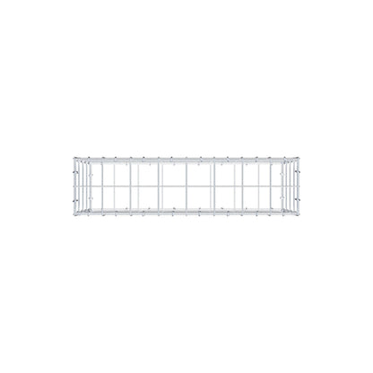 Gabion 80 cm x 40 cm x 20 cm (L x H x D), mesh size 10 cm x 10 cm, C-ring