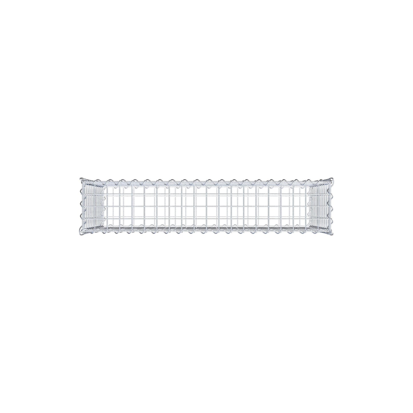 Gabione 100 cm x 60 cm x 20 cm (L x H x T), Maschenweite 5 cm x 5 cm, Spirale