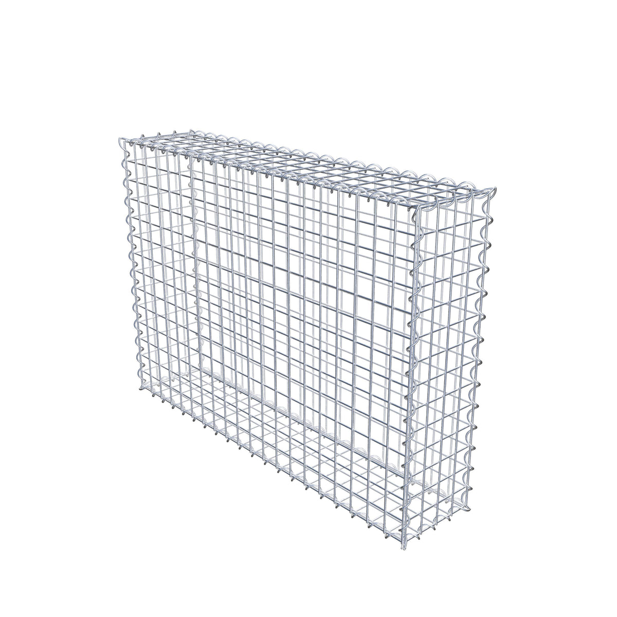 Gabion 100 cm x 70 cm x 20 cm (L x H x P), mailles 5 cm x 5 cm, spirale