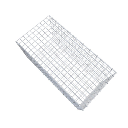 Gabbione fissabile tipo 2 100 cm x 50 cm x 50 cm (L x H x P), maglia 5 cm x 5 cm, anello a C