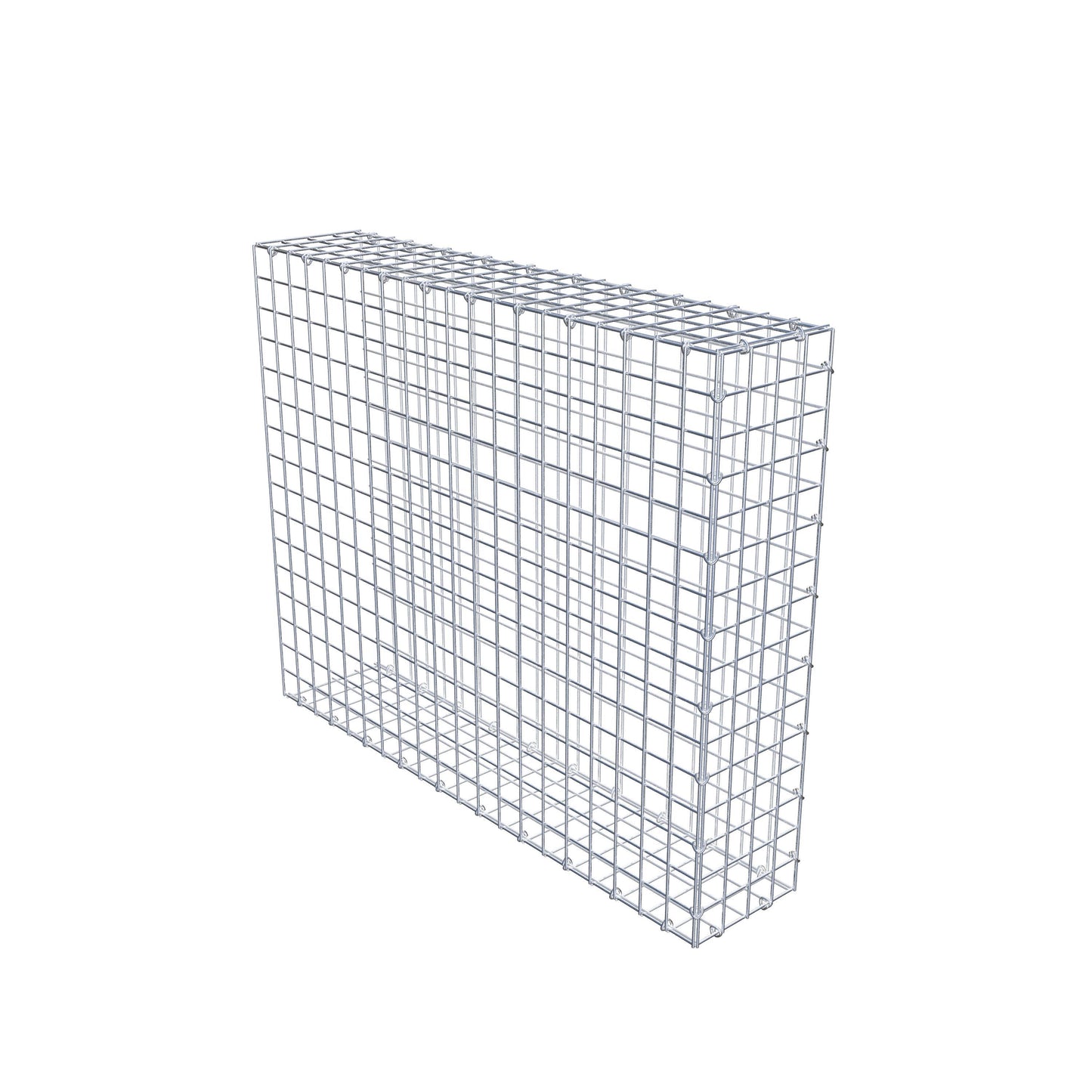 Gabbione aggiuntivo di tipo 2 100 cm x 80 cm x 20 cm (L x H x P), maglia 5 cm x 5 cm, anello a C