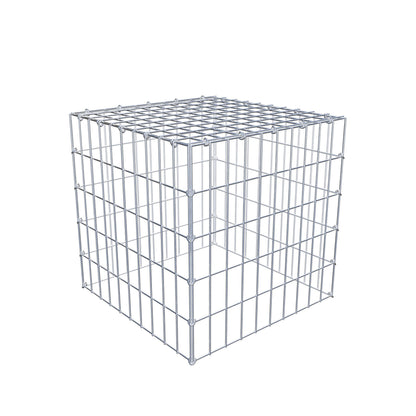 Opbouw schanskorf type 3 50 cm x 50 cm x 50 cm (L x H x D), maaswijdte 5 cm x 10 cm, C-ring