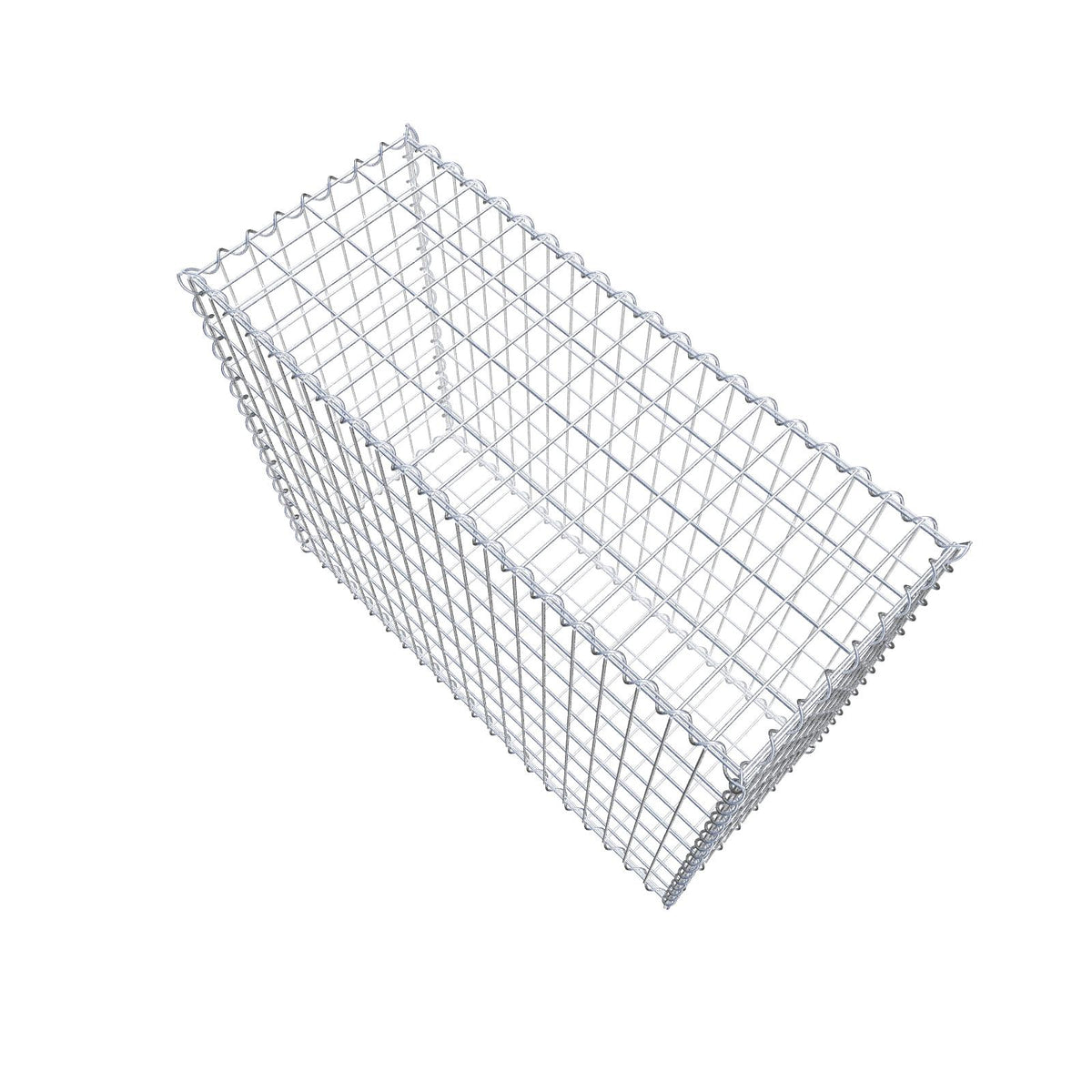 Gabion 100 cm x 80 cm x 40 cm (L x H x D), maskestørrelse 5 cm x 10 cm, spiral