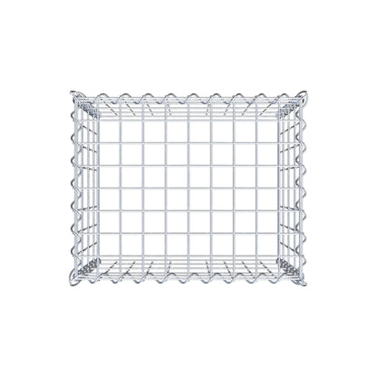 Add-on schanskorf type 3 50 cm x 40 cm x 40 cm (L x H x D), maaswijdte 5 cm x 10 cm, spiraalvormig