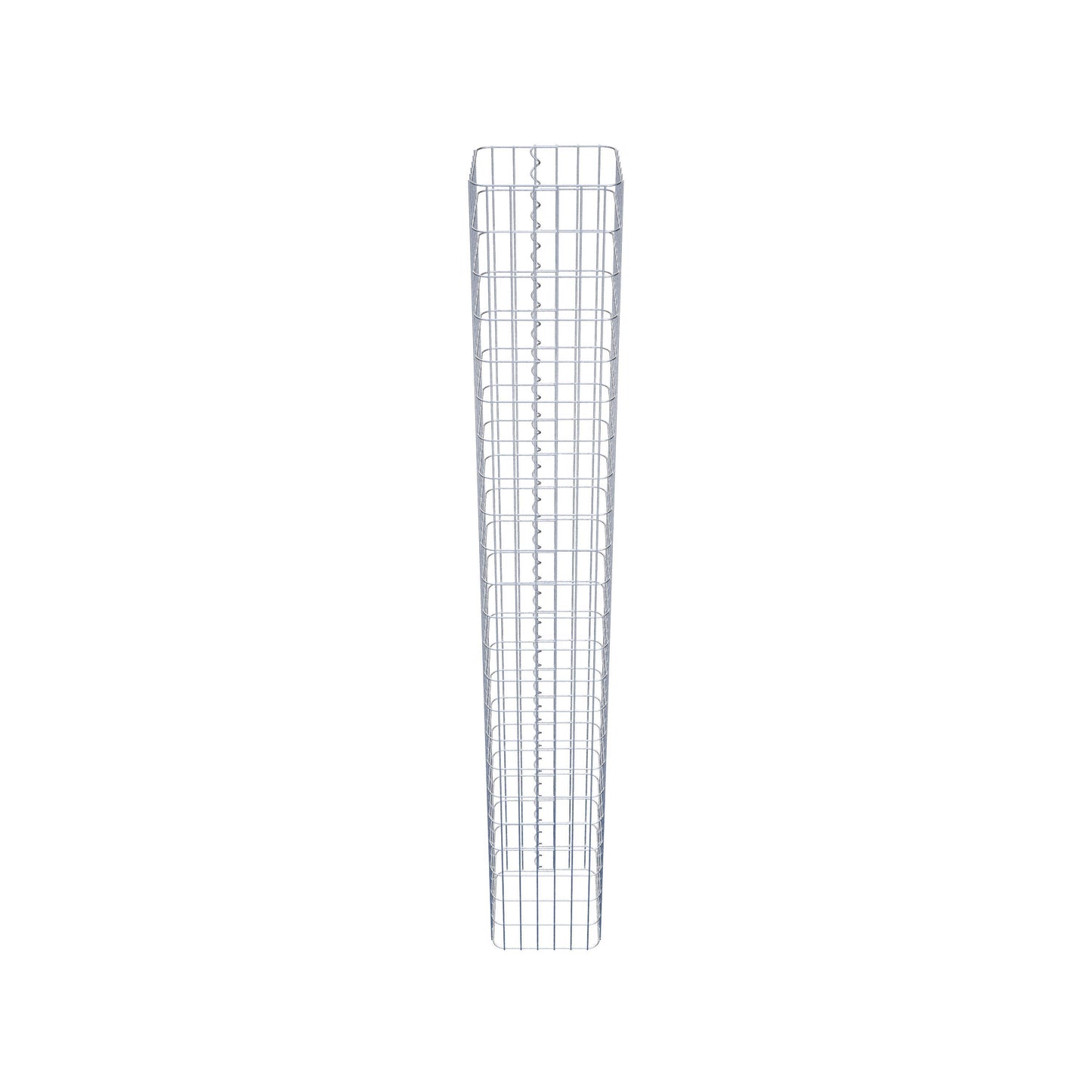 Colonne de gabion carrée 32 cm x 32 cm, 230 cm de hauteur, MW 5 cm x 10 cm
