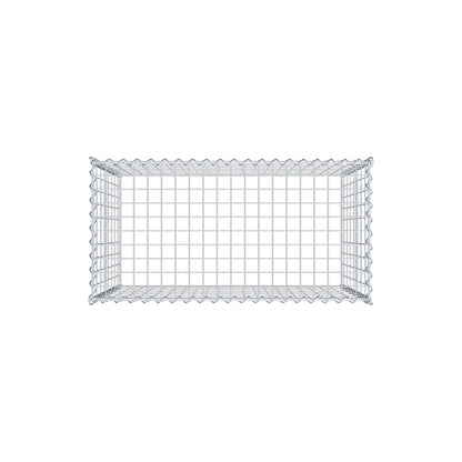 Extra gabion typ 3 100 cm x 80 cm x 50 cm (L x H x D), maskstorlek 5 cm x 10 cm, spiral