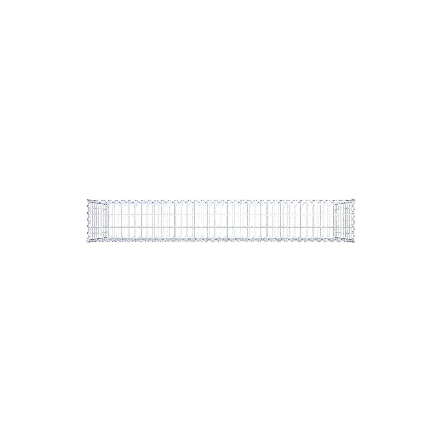 Gabion 200 cm x 100 cm x 30 cm (L x H x P), mailles 5 cm x 10 cm, spirale
