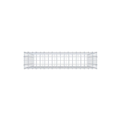Gabione 100 cm x 90 cm x 20 cm (L x H x T), Maschenweite 5 cm x 10 cm, C-Ring