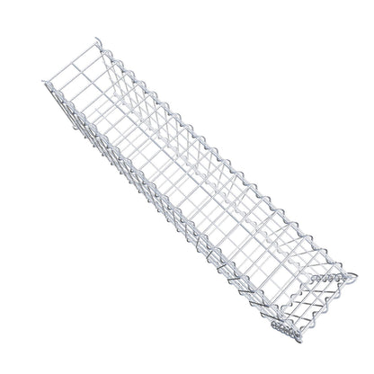 Gavión adulto tipo 2 100 cm x 30 cm x 20 cm (largo x alto x profundidad), tamaño de malla 5 cm x 10 cm, espiral