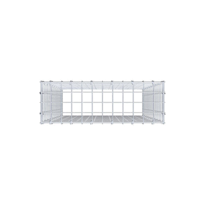 Mounted gabion type 3 100 cm x 60 cm x 20 cm (L x H x D), mesh size 5 cm x 5 cm, C-ring