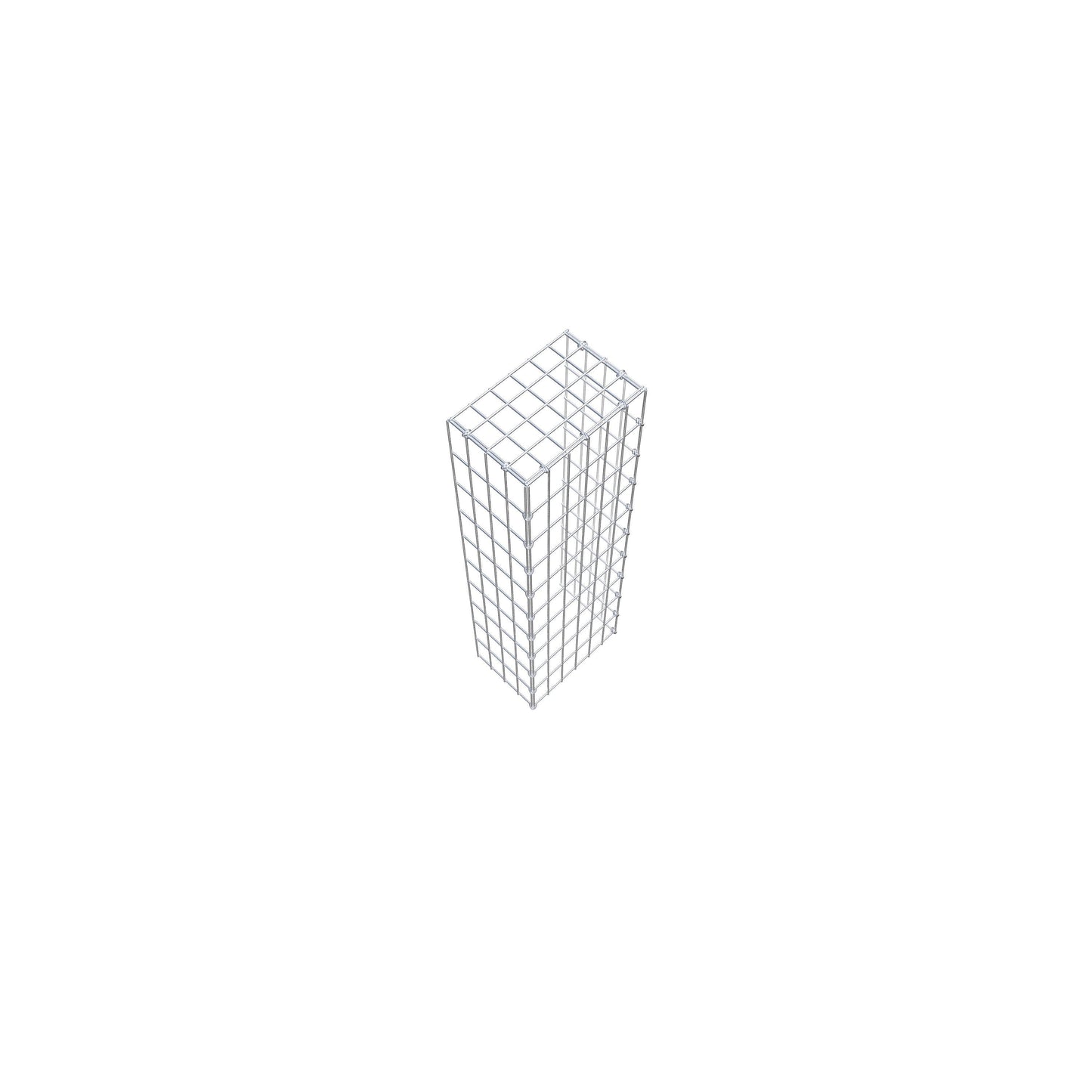 Gavión acoplable tipo 4 100 cm x 20 cm x 30 cm (L x A x P), malla 5 cm x 10 cm, anillo en C